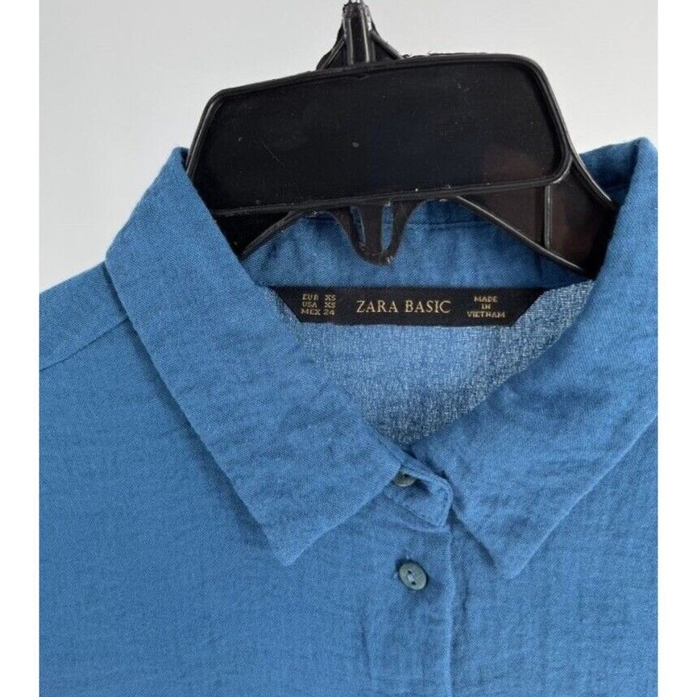 Zara Basic Ladies Long Sleeve Button Front Shirt … - image 3